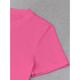 Women's  Y2K Cropped T-Shirt with 