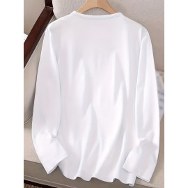 Women'S Casual Long Sleeve T-Shirt - Funny 