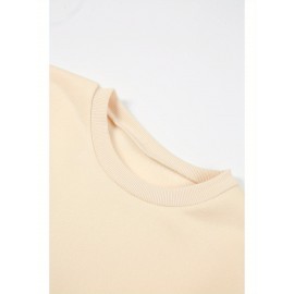 2pcs Set Women'S Casual New York Monogram Print Long Sleeve Knitted Polyester Spandex Crew Neck Sweatshirt & Sweatpants Set, Comfortable Stretch Fabric, 250g/m² 230g/m², for Fall, Winter, Outdoor Use