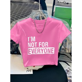 Women's  Y2K Cropped T-Shirt with 